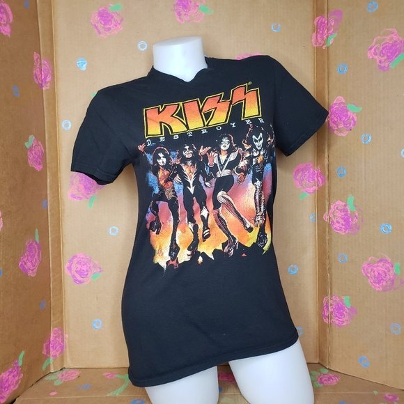 KISS DESTROYER BLACK T SHIRT SIZE SMALL - Picture 3 of 7